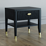 Прикроватная тумбочка с ящиком Elsa Dreams Black варинант исполнения - 1 | Loft Concept в Грозном