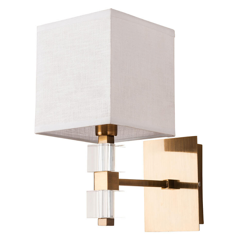 Бра Tradonico Sconces Brass Латунь Белый Прозрачный Бра Tradonico Sconces Brass Латунь Белый Прозрачный в Грозном | Loft Concept