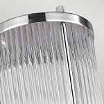 Бра для ванных комнат с прозрачным рифленым цилиндрическим плафоном на прямоугольном зеркальном основании Feiss варинант исполнения - 3 | Loft Concept в Грозном