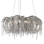 Люстра круглая подвесная с металлическими дугами и длинными цепочками 80 см Atlantis Chain варинант исполнения - 1 | Loft Concept в Грозном