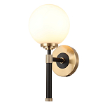 Бра с белым стеклянным плафоном в форме шара Cedar & Moss Light варинант исполнения - 1 | Loft Concept в Грозном