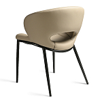 Стул обеденный кремовый из экокожи Futuristic Chair варинант исполнения - 2 | Loft Concept в Грозном