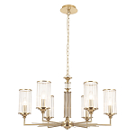 Люстра с 6-ю цилиндрическими стеклянными плафонами Jeanette варинант исполнения - 1 | Loft Concept в Грозном