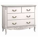 Комод белый из массива бука в стиле прованс White Provence варинант исполнения - 2 | Loft Concept в Грозном