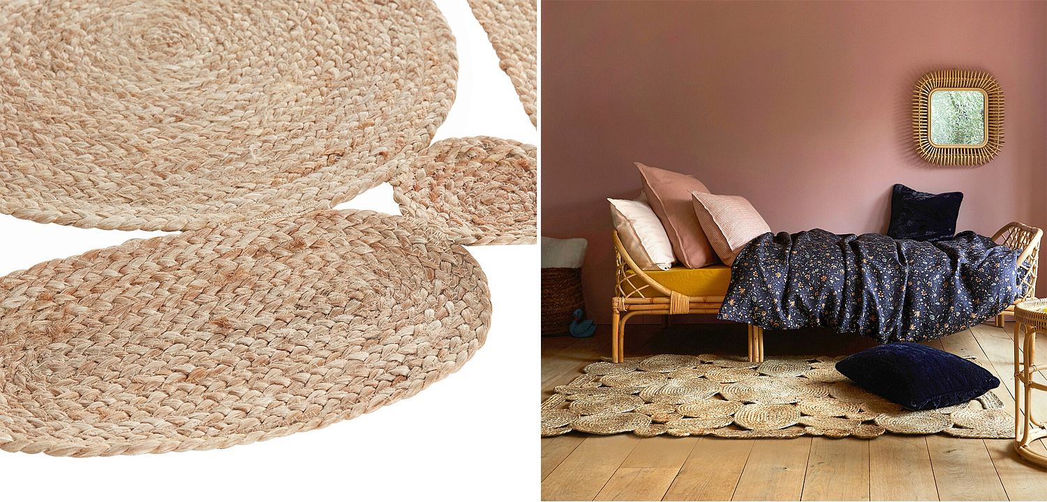 Ковер Carpet Jute Circles 100% джут Ковер Carpet Jute Circles 100% джут - Loft-Concept в Грозном