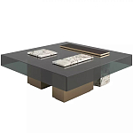 Дизайнерский журнальный стол с квадратной столешницей на 3-х ножках Oloha варинант исполнения - 1 | Loft Concept в Грозном