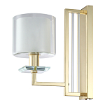 Бра с геометрическим каркасом из металла и цилиндрическим стеклянным плафоном Laurent варинант исполнения - 5 | Loft Concept в Грозном