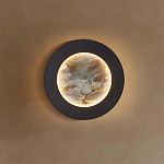 Бра в форме диска цвета латунь Brass Borders варинант исполнения - 5 | Loft Concept в Грозном