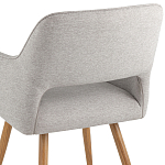 Стул в рогожке серого цвета NEASAN STOOL варинант исполнения - 6 | Loft Concept в Грозном