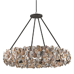 Люстра круглая с абажуром из устричных раковин Sea Ravens варинант исполнения - 2 | Loft Concept в Грозном