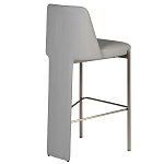 Стул барный серый с обивкой из экокожи Special Support варинант исполнения - 2 | Loft Concept в Грозном