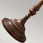 Торшер классического стиля цвета темная бронза с бежевым льяным абажуром Feiss варинант исполнения - 4 | Loft Concept в Грозном