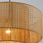 Подвесной светильник с абажуром из плтеного бамбука Light Inside the Cell варинант исполнения - 6 | Loft Concept в Грозном