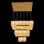 Люстра подвесная с квадратными плафонами из натурального камня Glowing Spheres варинант исполнения - 7 | Loft Concept в Грозном