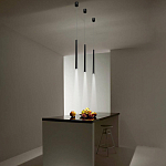 Подвсеной светильник светодиодный металлический цилиндрической формы Высота 100 см Trumpet tube варинант исполнения - 5 | Loft Concept в Грозном