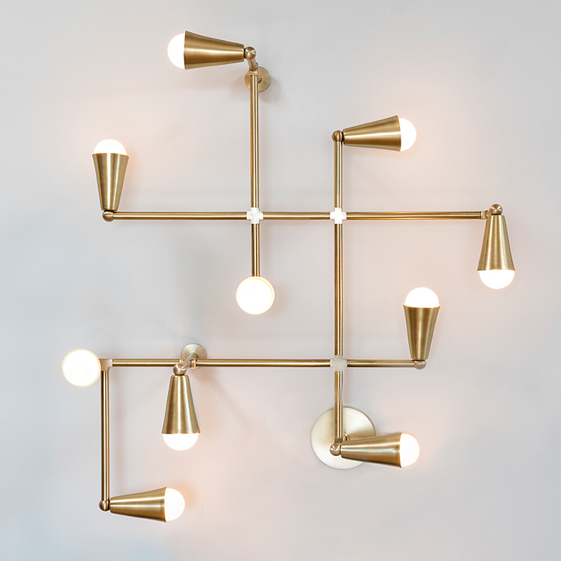 Бра Zig-Zag WALL light maker studio Латунь Бра Zig-Zag WALL light maker studio Латунь в Грозном | Loft Concept