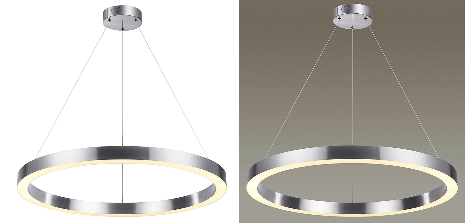 Подвесной светильник Nickel Ribbon Ring 80 Подвесной светильник Nickel Ribbon Ring 80 - Loft-Concept в Грозном
