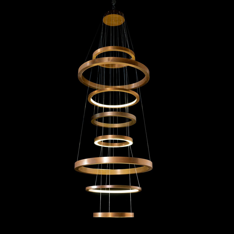 Люстра Light Ring XXL Латунь Люстра Light Ring XXL Латунь в Грозном | Loft Concept
