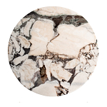 Столик журнальный с круглой мраморной столешницей Unique Stone Design варинант исполнения - 2 | Loft Concept в Грозном