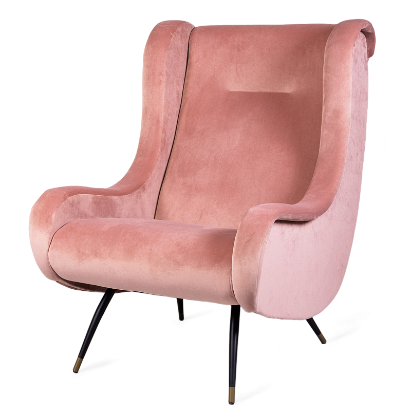 Кресло Sofia pink Розовый пастельный Кресло Sofia pink Розовый пастельный в Грозном | Loft Concept
