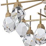 Люстра с хрустальными плафонами Esme Crystal Brass Chandelier варинант исполнения - 3 | Loft Concept в Грозном