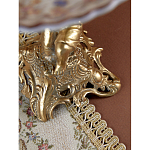 Чаша с цветочным орнаментом на ножке в виде бронзового ангела Eden Garden варинант исполнения - 10 | Loft Concept в Грозном