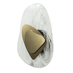 Бра овальное из стекла с золотым элементом Flow Texture  варинант исполнения - 2 | Loft Concept в Грозном