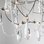 Люстра с каркасом из тонких металлических нитей и хрустальными подвесками Crystal Metal Threads Chandelier 40 варинант исполнения - 2 | Loft Concept в Грозном