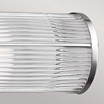 Бра для ванных комнат горизонтальное с 2-мя прозрачными рифлеными цилиндрическими плафонами Feiss варинант исполнения - 4 | Loft Concept в Грозном