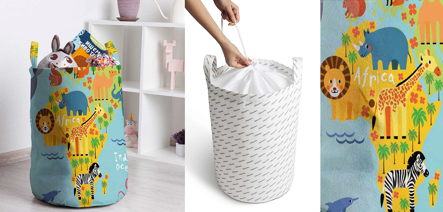 Корзина Funny Map Basket Корзина Funny Map Basket - Loft-Concept в Грозном