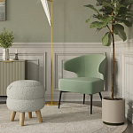 Современное мягкое кресло на металлических ножках Rakush Pistachio варинант исполнения - 8 | Loft Concept в Грозном