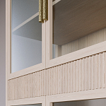 Витрина Primo со стеклянными фасадами и 2 ящиками Светлый дуб варинант исполнения - 6 | Loft Concept в Грозном