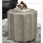 Приставной стол бежевый Stingray Skin Table кожа варинант исполнения - 1 | Loft Concept в Грозном