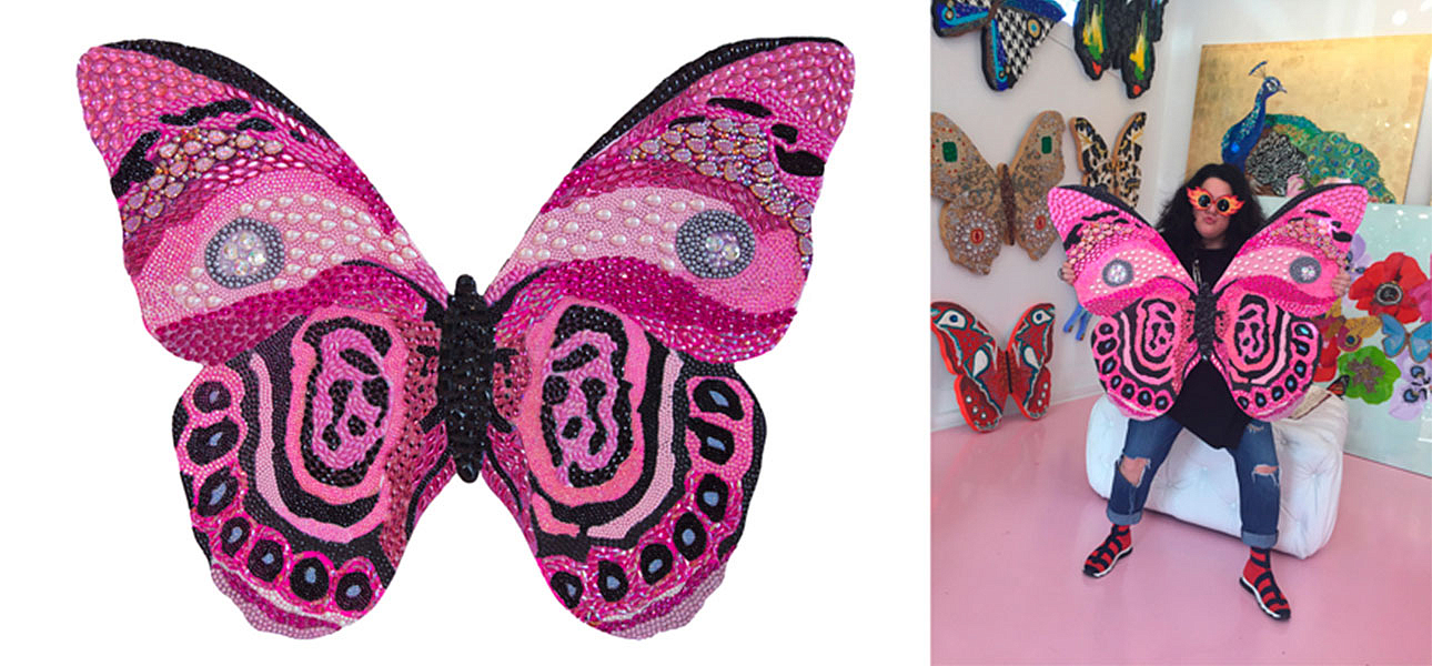 Картина “Pink and Black Bedazzled Butterfly Cut Out” Картина “Pink and Black Bedazzled Butterfly Cut Out” - Loft-Concept в Грозном