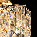 Потолочный светильник круглый с прозрачными подвесками Lunet варинант исполнения - 4 | Loft Concept в Грозном