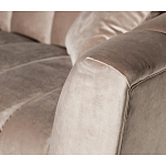 Диван трехместный велюровый серый Island of Comfort варинант исполнения - 3 | Loft Concept в Грозном