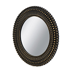 Зеркало круглое с текстурированным дизайном рамы Helios варинант исполнения - 2 | Loft Concept в Грозном