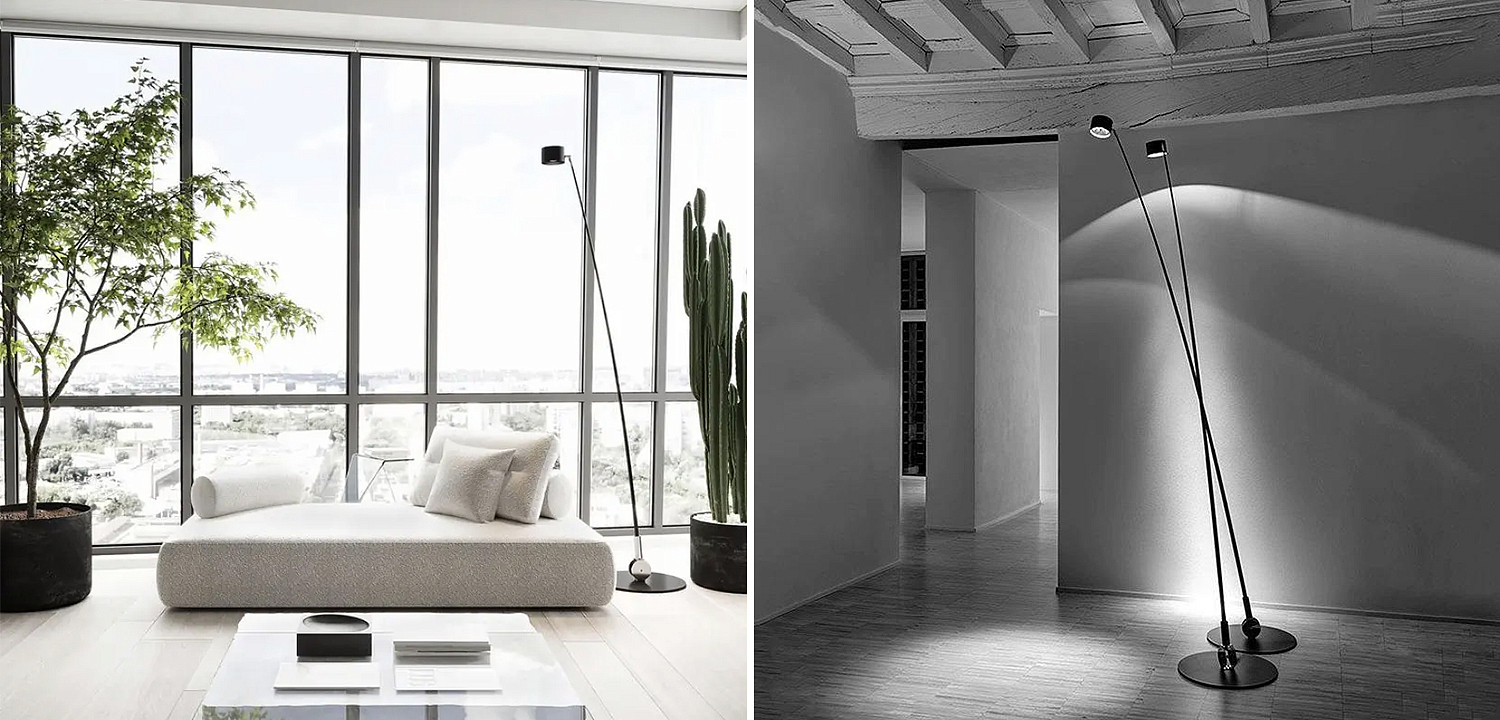 Торшер DAVIDE GROPPI Sampei 1831 Black Торшер DAVIDE GROPPI Sampei 1831 Black - Loft-Concept в Грозном