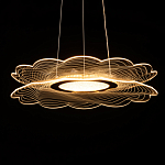 Люстра с прозрачным волнистым плафоном в форме цветка Ethereal Bloom варинант исполнения - 7 | Loft Concept в Грозном