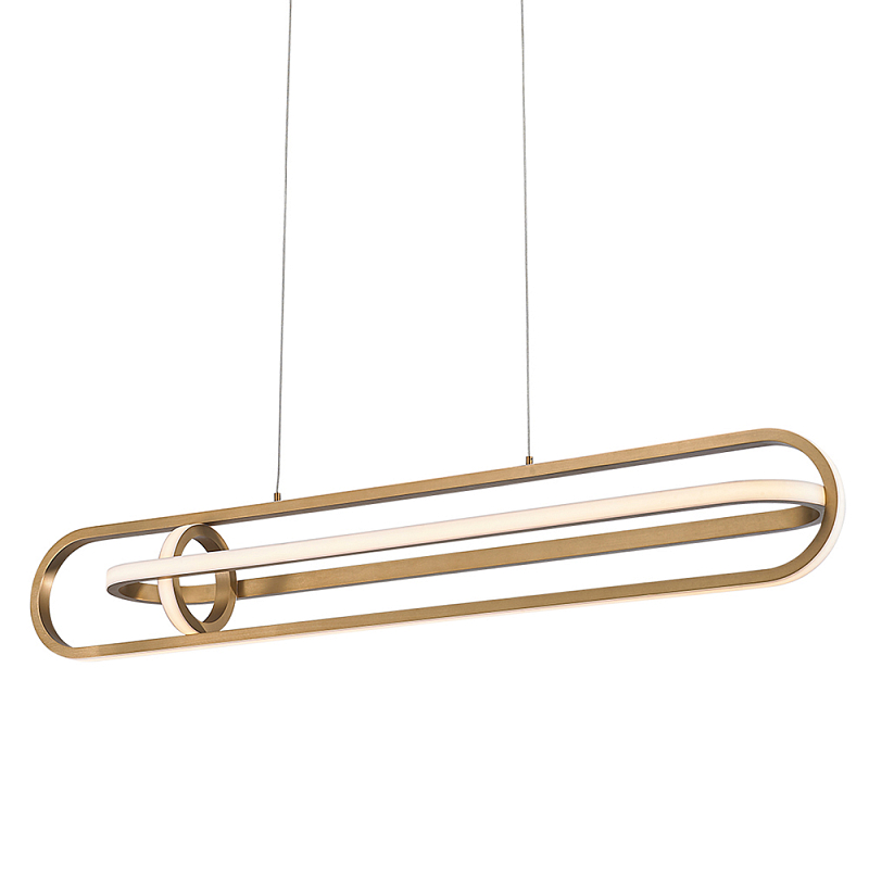 Подвесной светильник с вытянутой овальной формой Eurofase Белый Золотой Черный матовый в Грозном | Loft Concept 