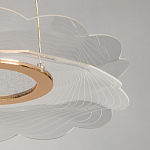 Люстра с прозрачным волнистым плафоном в форме цветка Ethereal Bloom варинант исполнения - 10 | Loft Concept в Грозном