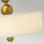 Люстра подвесная с белым тканевым цилиндрическим абажуром и декоративными шарами Hinkley варинант исполнения - 11 | Loft Concept в Грозном