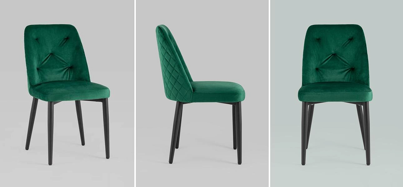 Стул Emma Chair Зеленый Велюр - Loft-Concept в Грозном