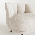 Кресло Briancon с полукруглой спинкой на металлических ножках  варинант исполнения - 2 | Loft Concept в Грозном