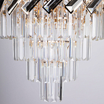 Люстра многоярусная с переплетенными металлическими элементами черного и золотого цвета и прозрачными хрустальными подвесками Empire Chandelier Crystal варинант исполнения - 8 | Loft Concept в Грозном