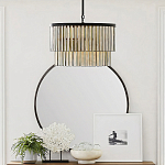 Люстра круглая с подвесками из натурального перламутра Nacre варинант исполнения - 2 | Loft Concept в Грозном