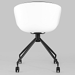 Офисное кресло из пластика с мягким сиденьем Eggshell Black варинант исполнения - 5 | Loft Concept в Грозном