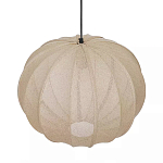 Подвесной светильник с бежевым тканевым абажуром Modern Textured Table Lamp варинант исполнения - 3 | Loft Concept в Грозном