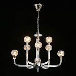 Люстра с 8-ю лампами и гранеными стеклянными плафонами Prism Gala варинант исполнения - 3 | Loft Concept в Грозном