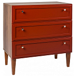 Комод красный из массива бука с 3-мя ящиками Wenge Light варинант исполнения - 1 | Loft Concept в Грозном